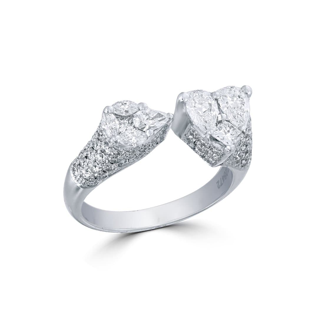 Réflexion Heart-Pear Ring