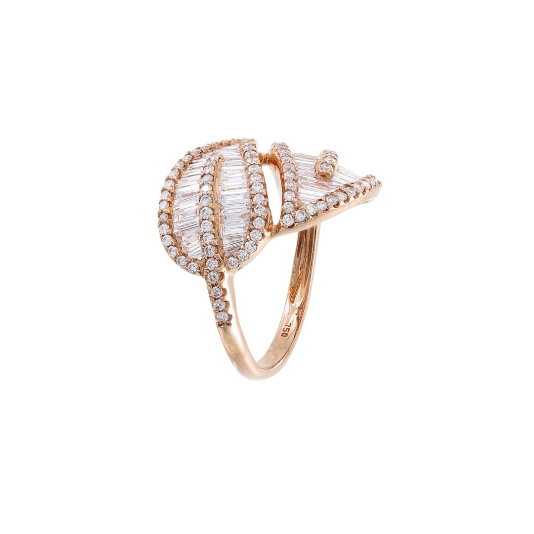 Twin-Leaf Ring