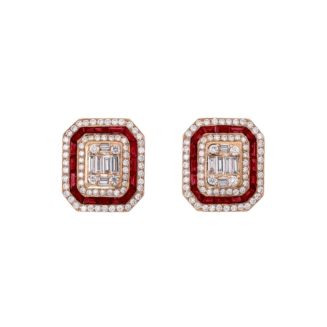 Diamond & Sapphire Studs