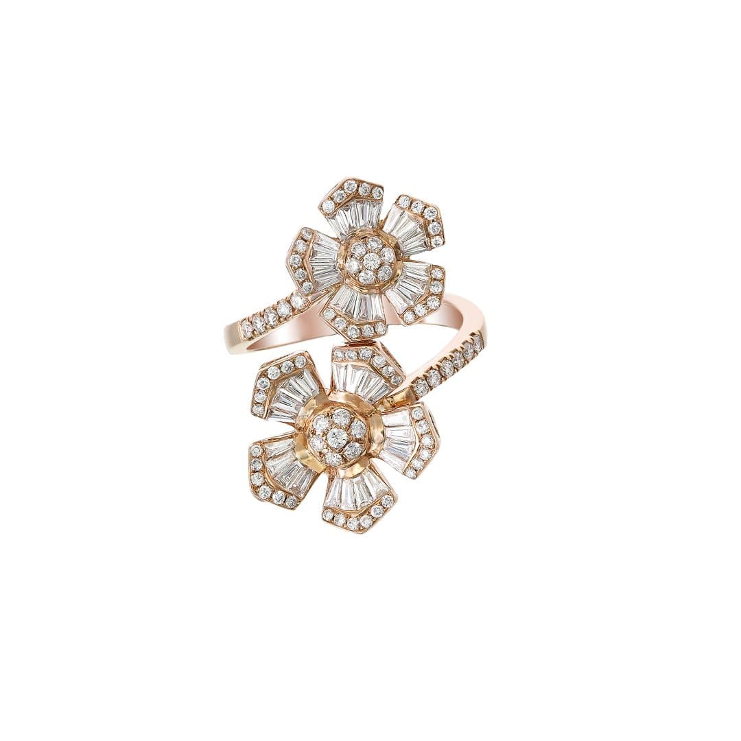 Twin-Flora Ring